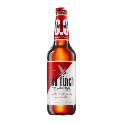 Пиво Red Finch светлое фильтрованное пастеризованное безалкогольное 0.5% 450мл
