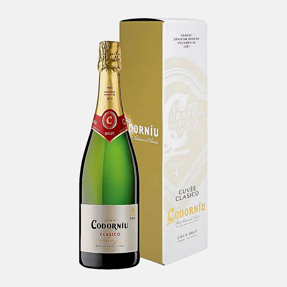 Белое вино игристое Сlasico брют Codorniu 11% 750мл - фото 2 Белое вино игристое Сlasico брют Codorniu 11% 750мл - фото 2