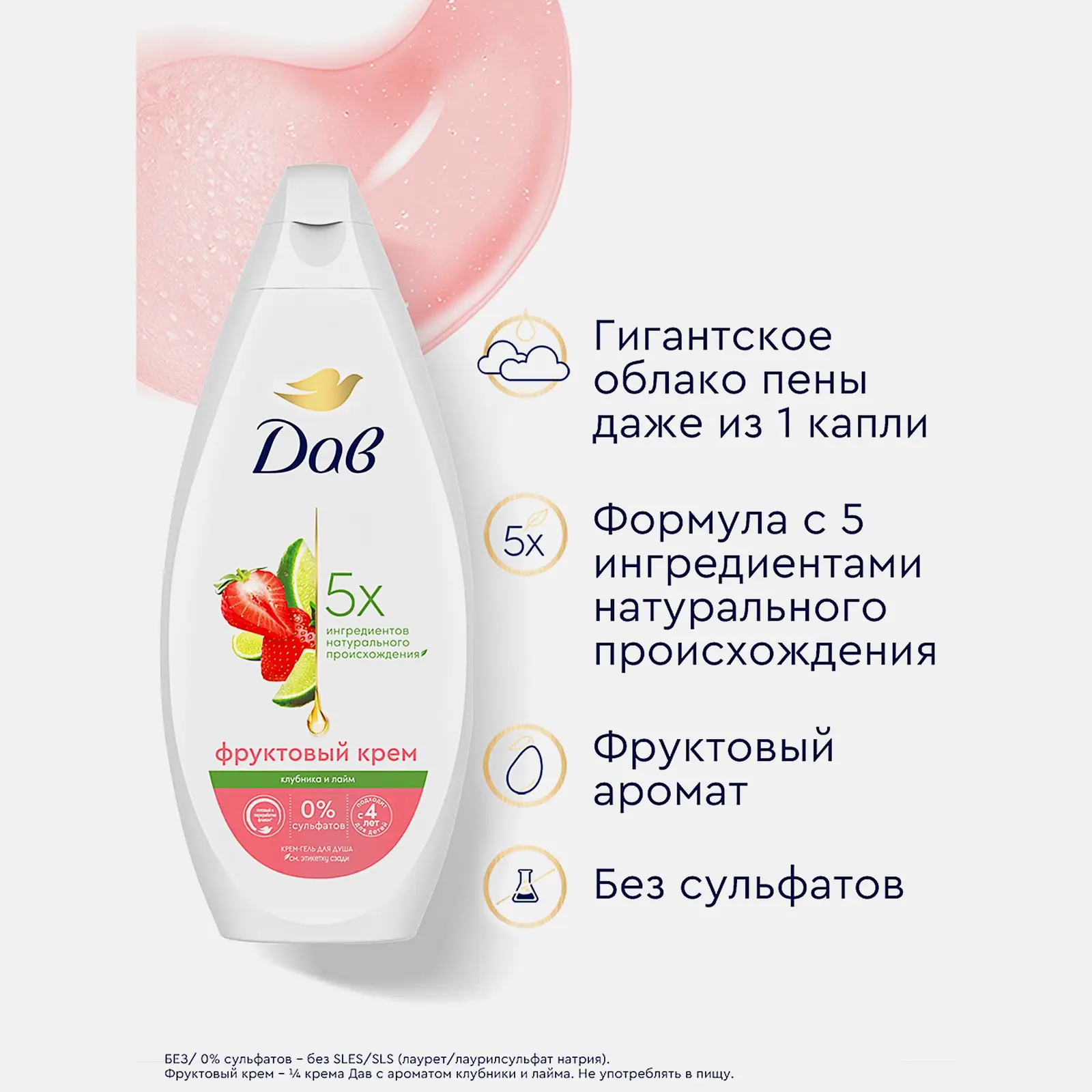 Подарочный набор Гель для душа 250мл + Гель для душа 250мл Дав в ассортименте