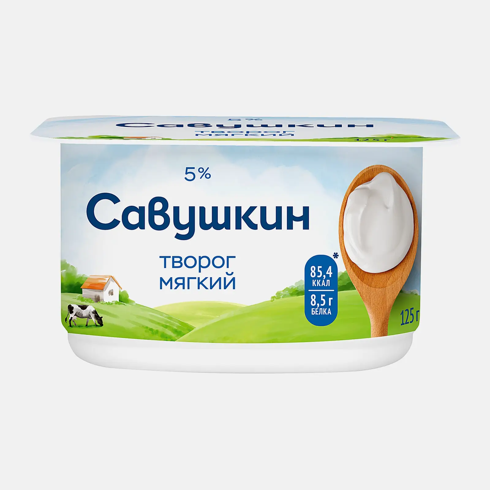 Изображение товара Творог Савушкин Нежный 5% 125г