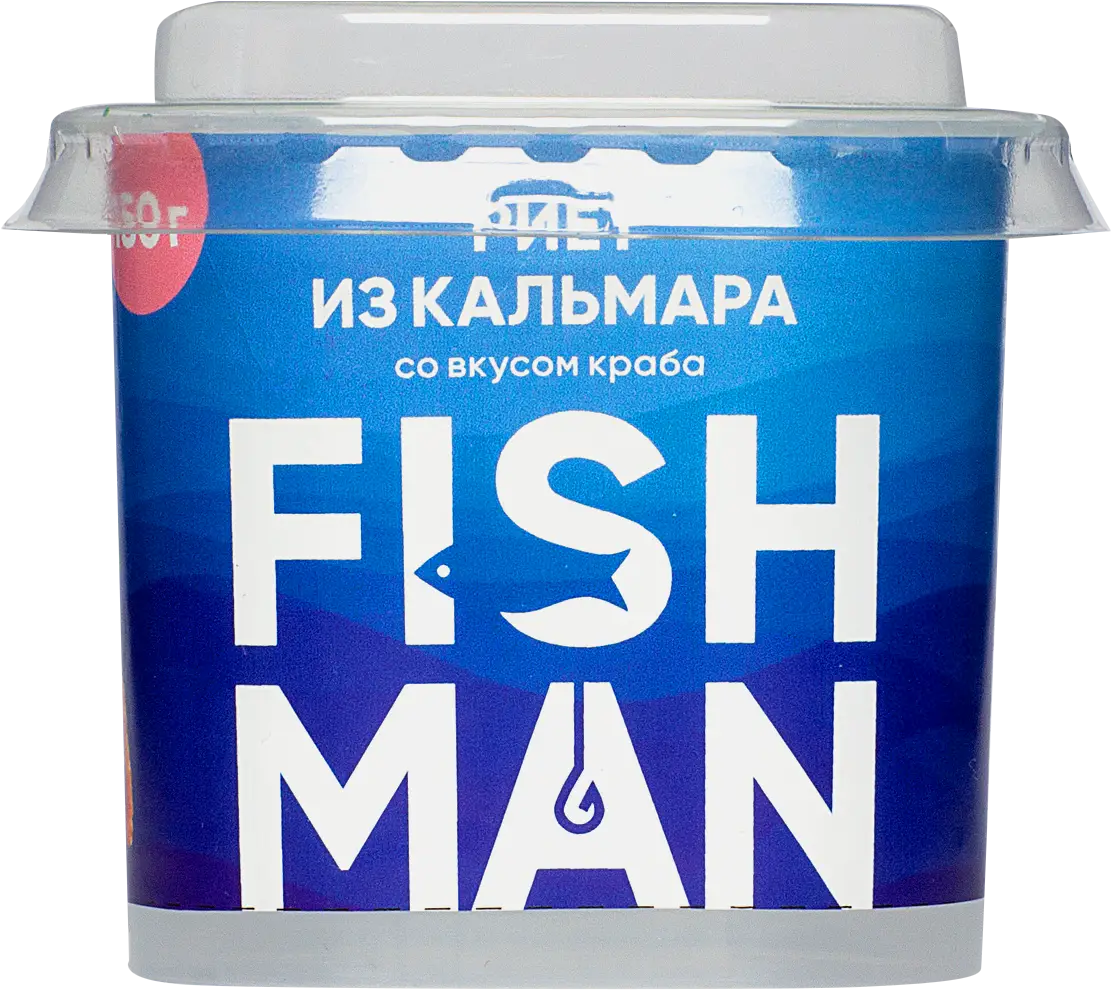 Изображение товара Риет из кальмара Fishman со вкусом краба 150г