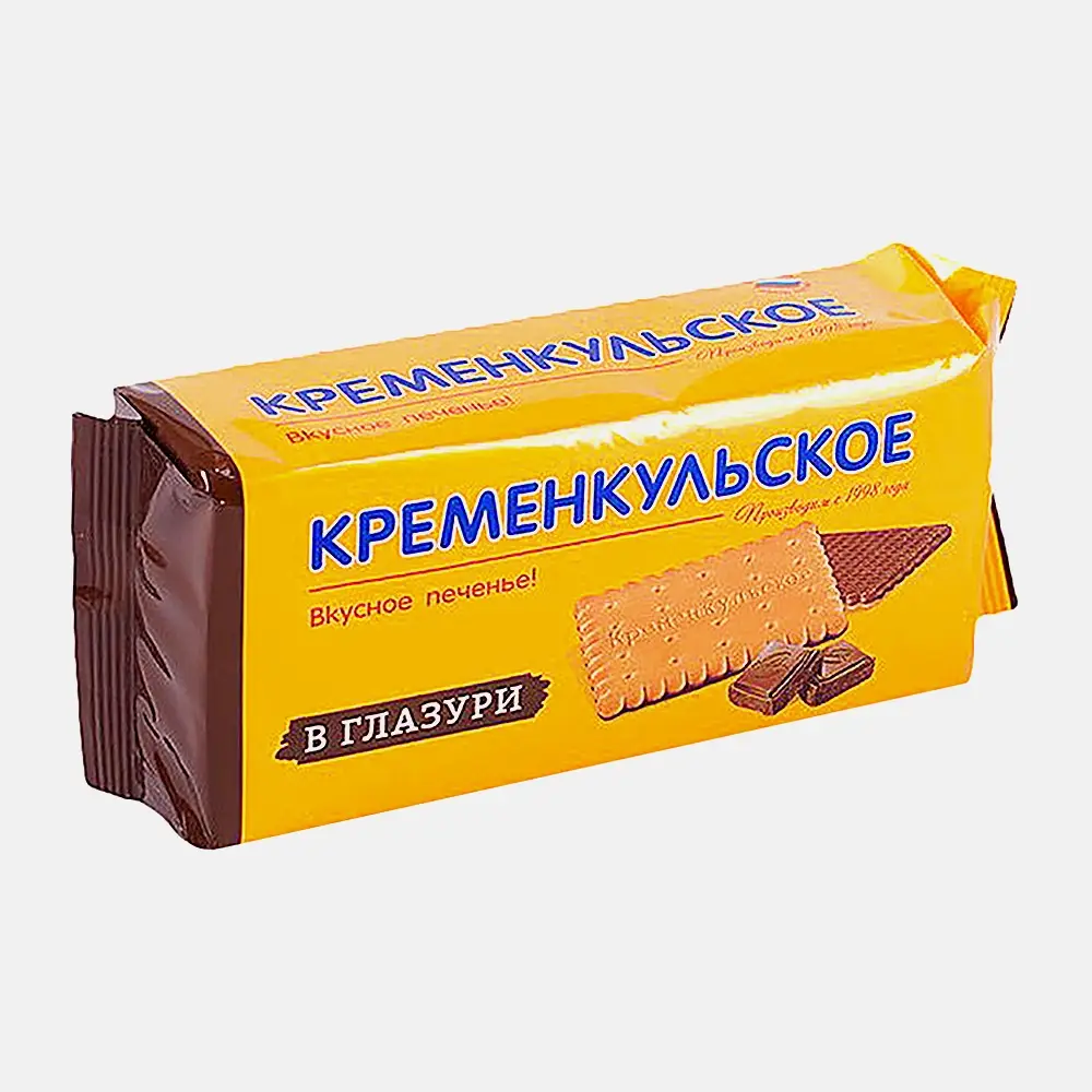 Печенье затяжное с глазурью Кременкульское 230г