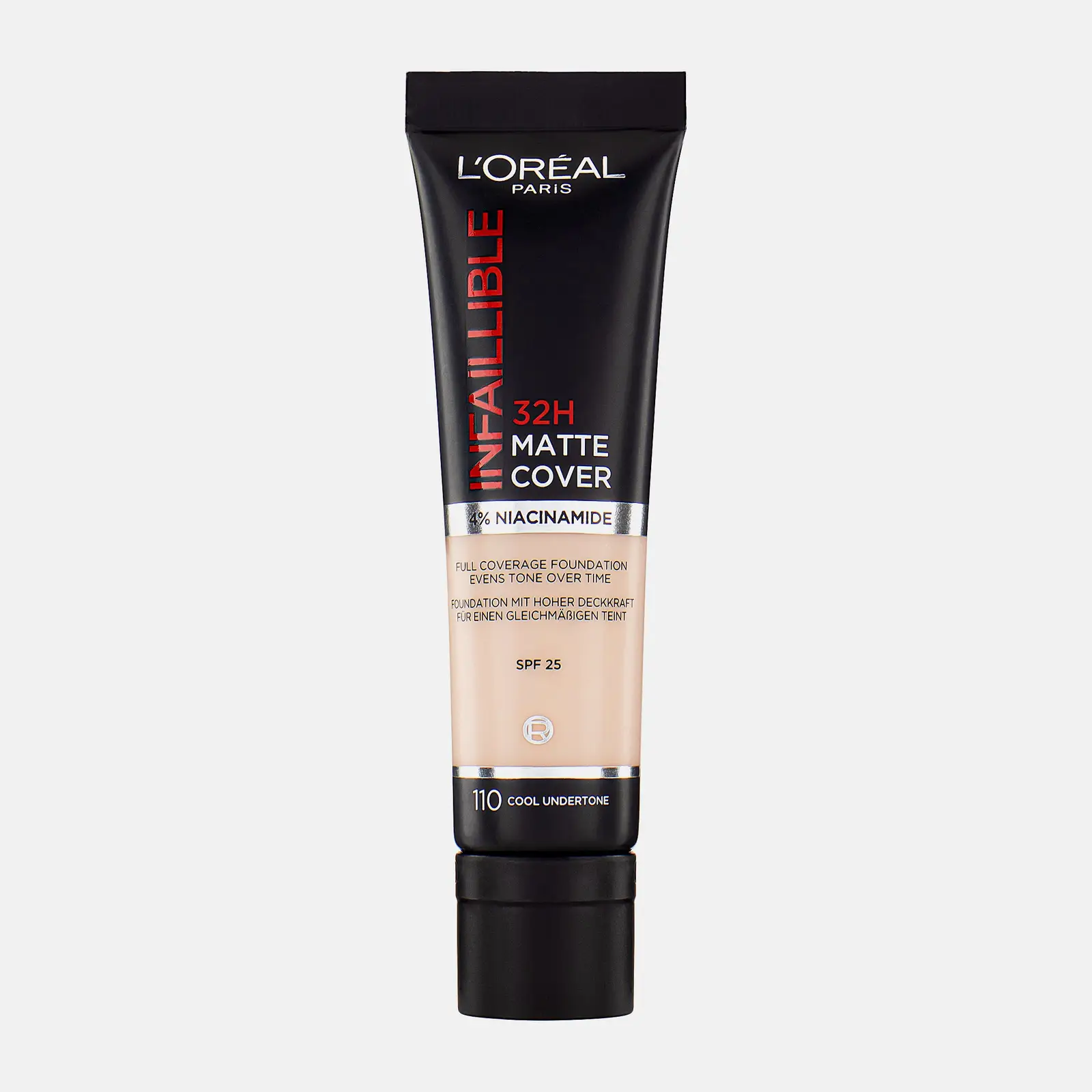 Тональный крем L’Oréal Paris Infaillible ультраматирующий стойкий 32ч Матовое покрытие тон 110