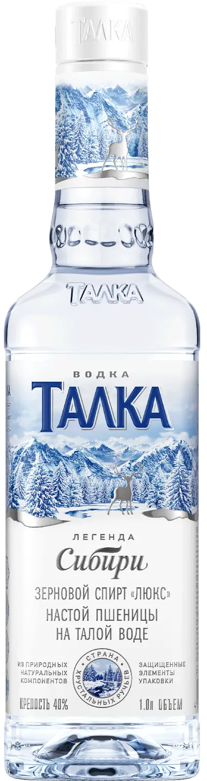 Изображение товара Водка Талка 40% 1л - мягкий и насыщенный русский крепкий напиток