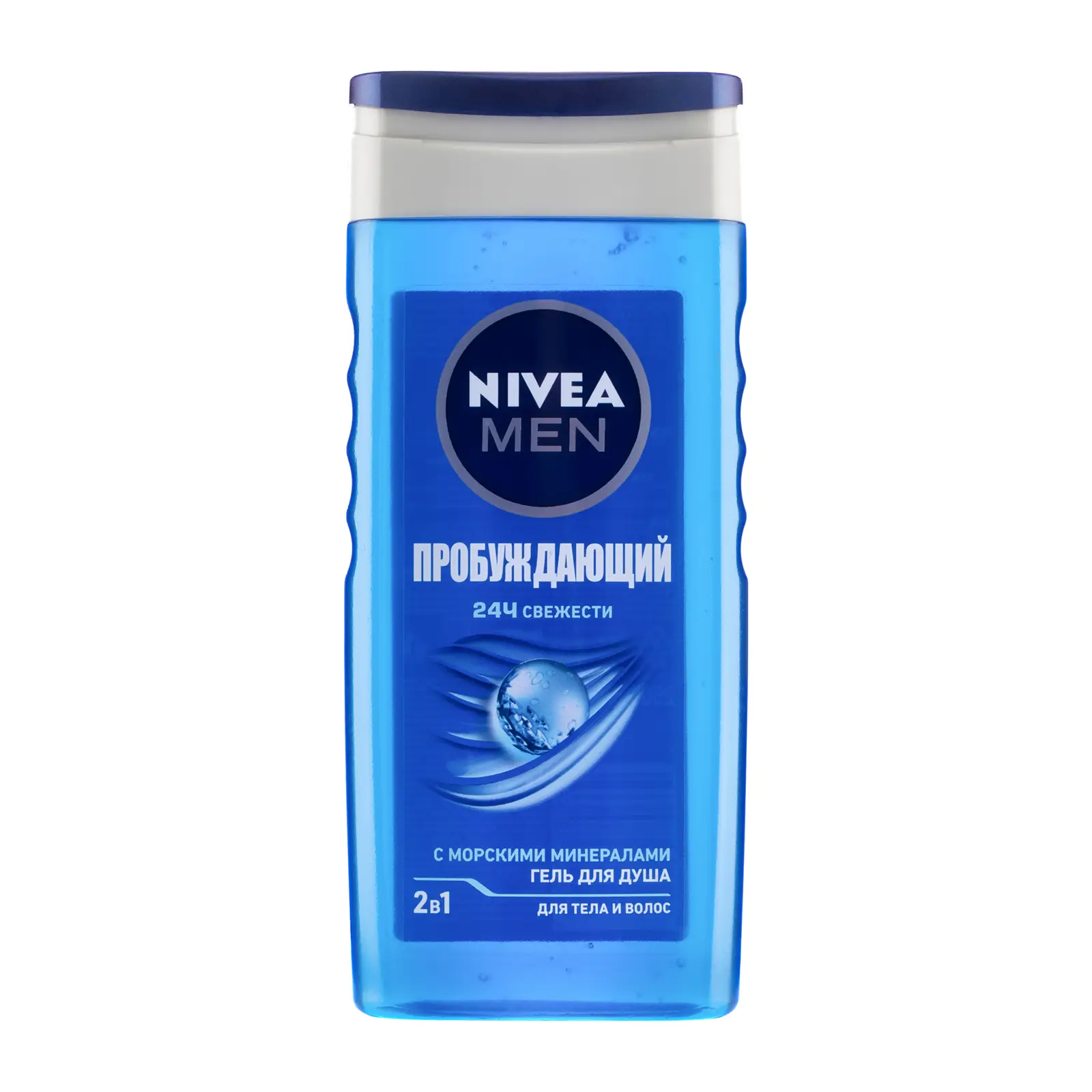 Гель для душа NIVEA Men Пробуждающий 2в1 250мл