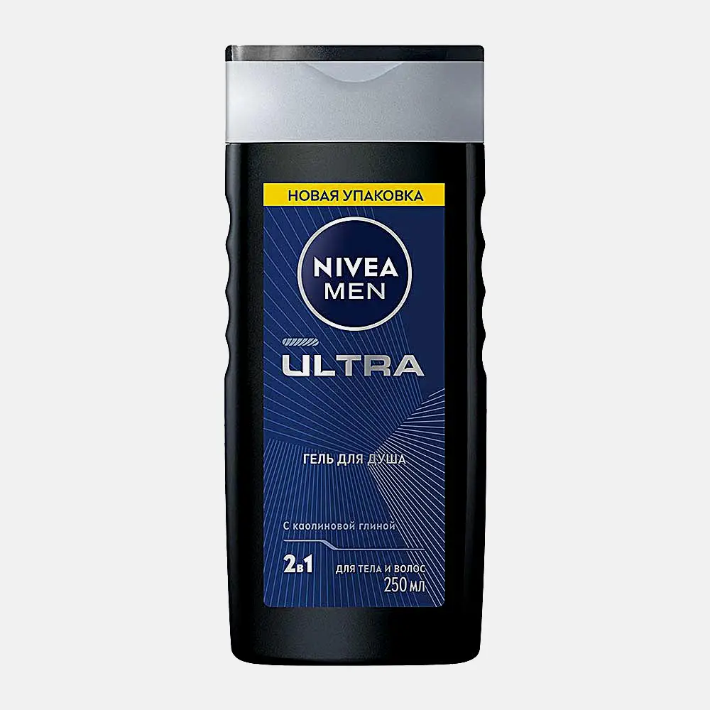 Гель для душа Ультраочищение и свежесть NIVEA Men 250мл