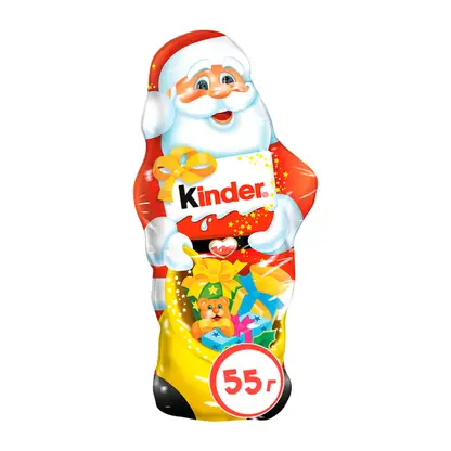 Изображение товара Шоколад молочный фигурный новогодний Kinder 55г