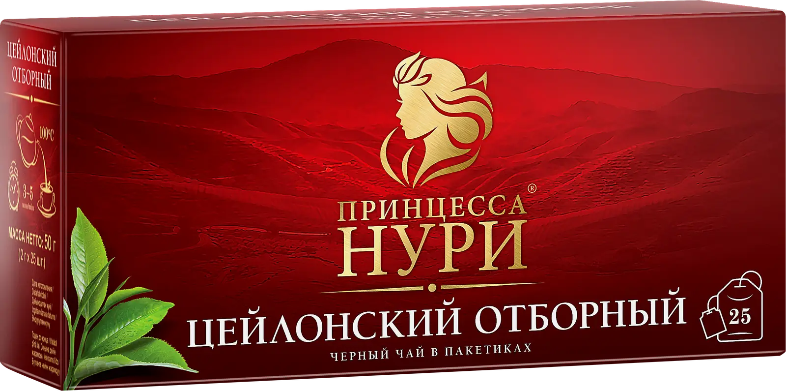 Чай черный Принцесса Нури Отборный 25пак