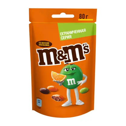 Изображение товара Драже со вкусом апельсина M&Ms 80г