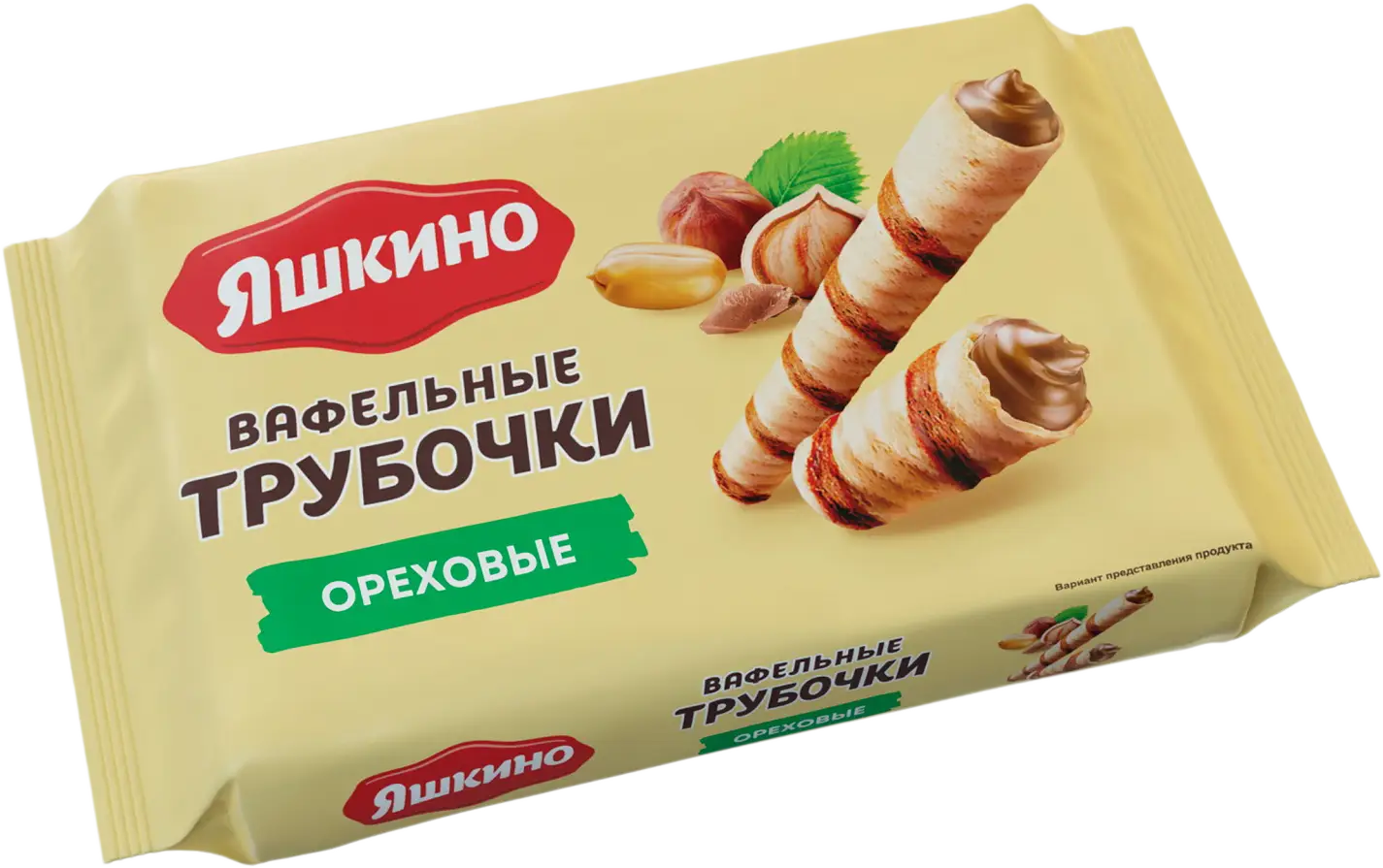 Трубочки вафельные Яшкино Ореховые 190г - Магнит-Продукты