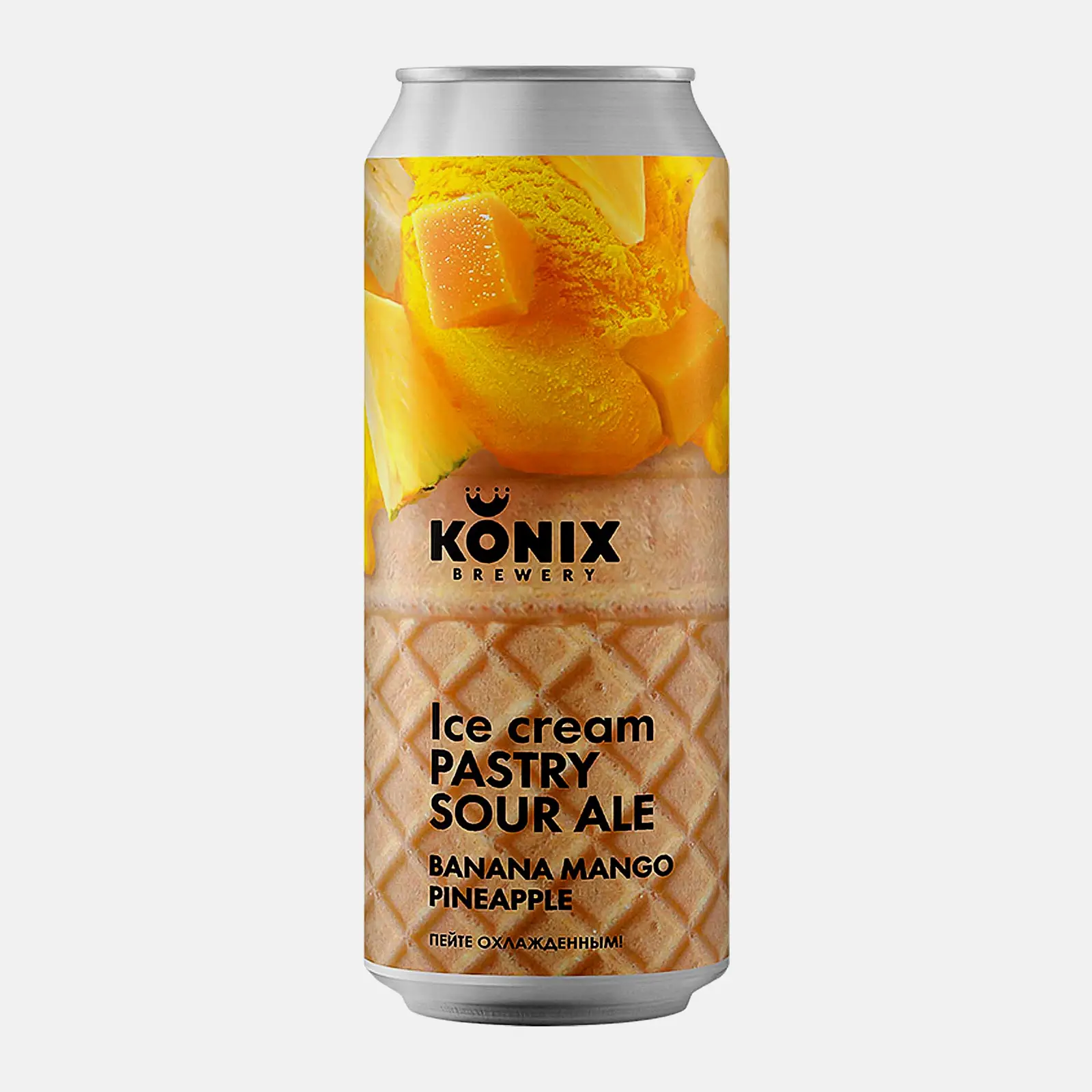 Пивной напиток Ice Cream Banana-Mango-Pineapple Konix 5.5% 450мл