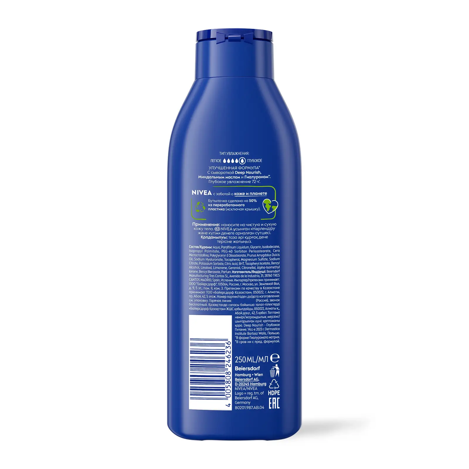 Молочко для тела NIVEA Питание и забота для сухой кожи 250мл