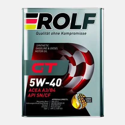 Масло синтетическое Rolf Gt Sae 5W-40 API SN/CF 4л