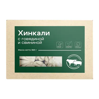Изображение товара Хинкали ручной лепки Чистый состав 360г