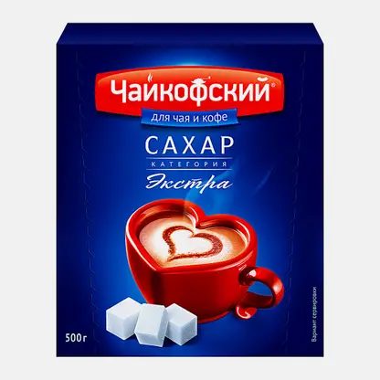 Сахар Чайкофский белый кусковой 500г