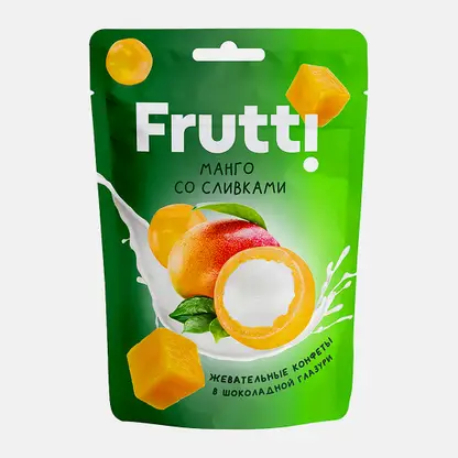 Жевательные конфеты со вкусом Манго со сливками Frutti 70г