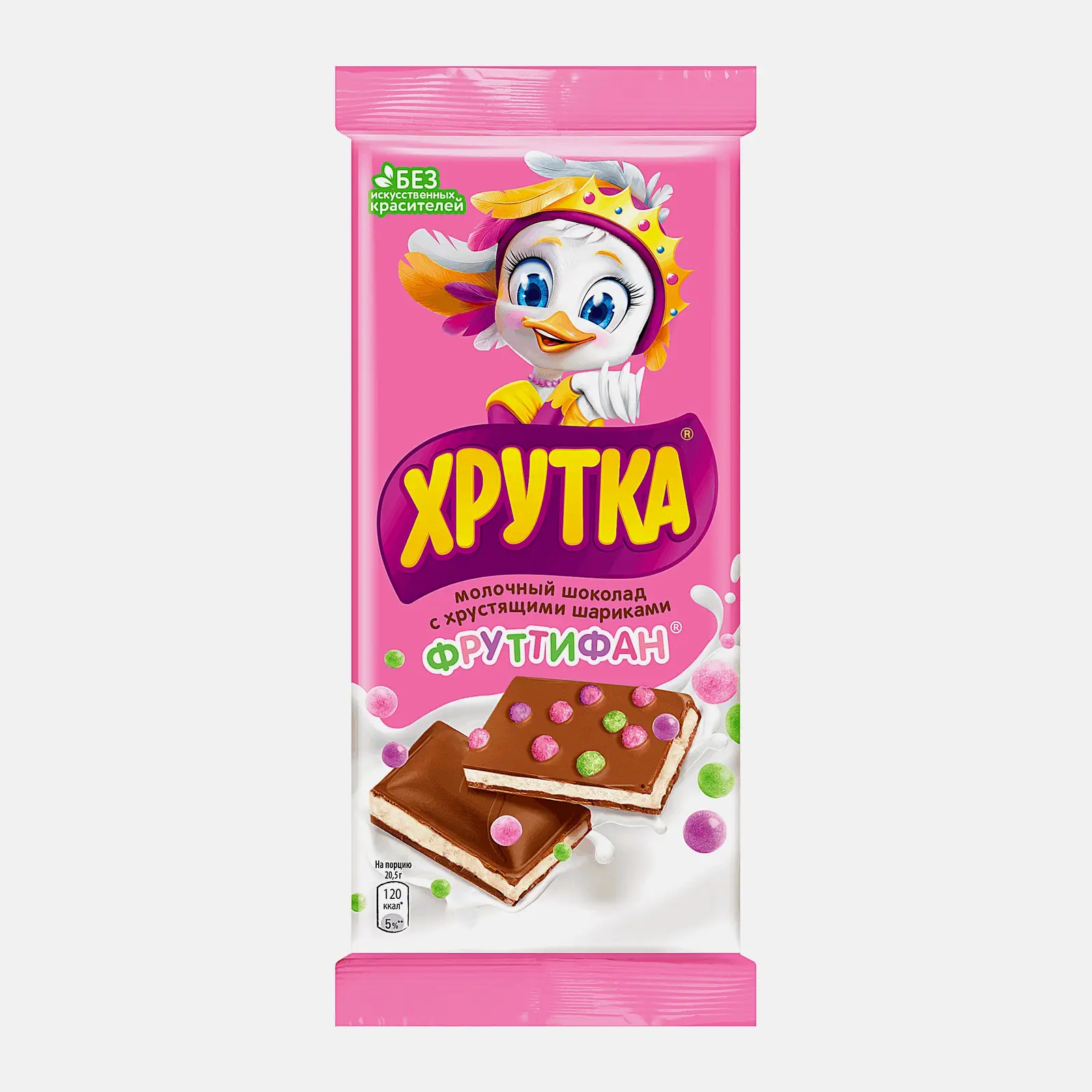 Шоколад молочный с хрустящими шариками Хрутка 88г Шоколад молочный с хрустящими шариками Хрутка 88г