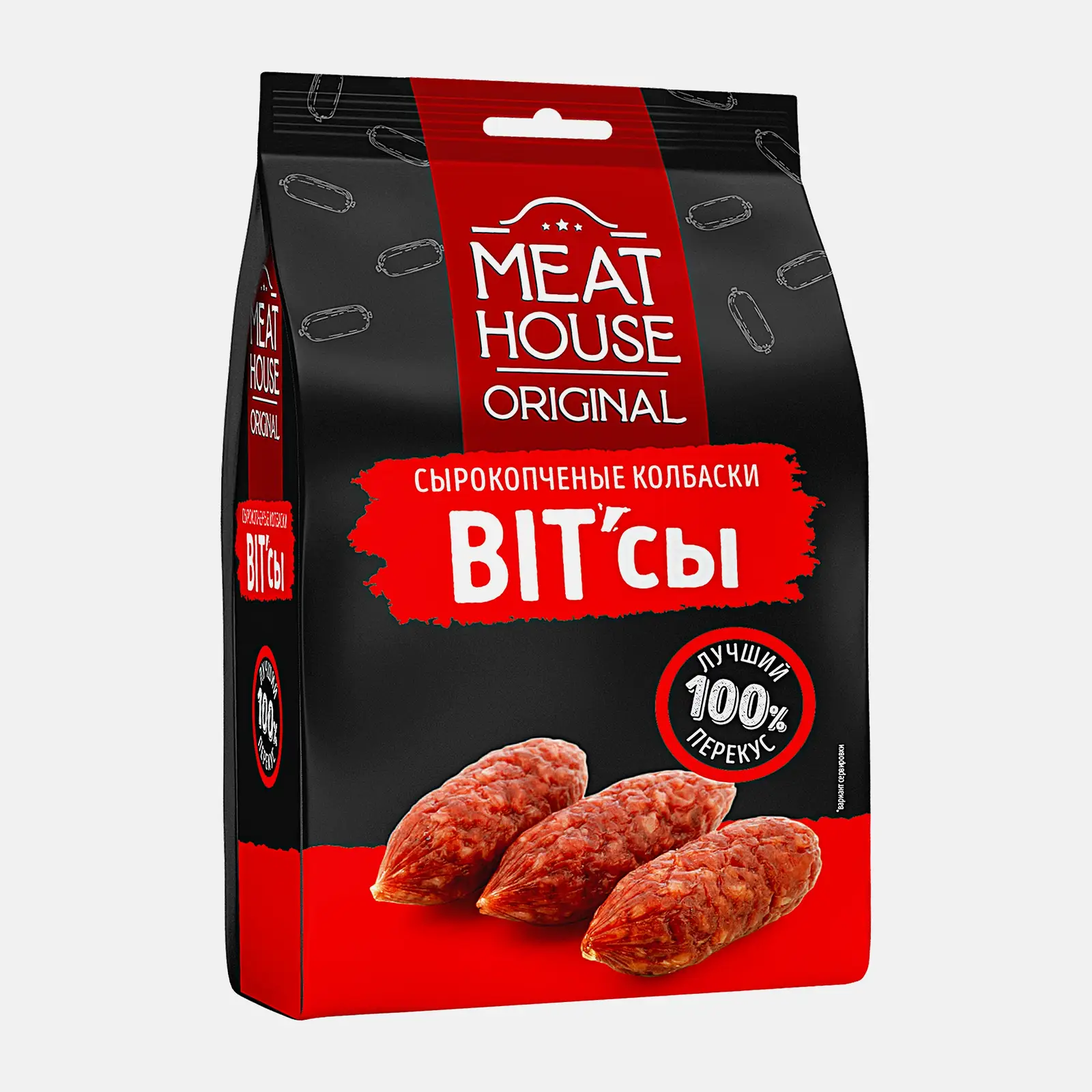 Колбаски Meat House Original Bit Сы сырокопченые 50г Колбаски Meat House Original Bit Сы сырокопченые 50г