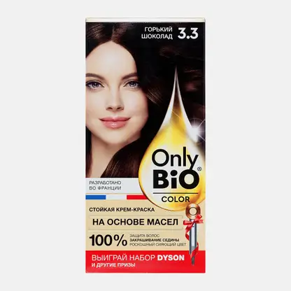 Краска для волос Only Bio Color т3.3 Горький шоколад 115мл