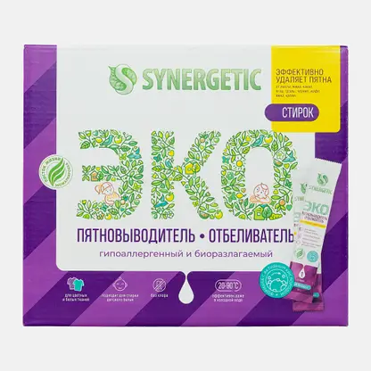 Пятновыводитель отбеливатель Synergetic 25 стирок