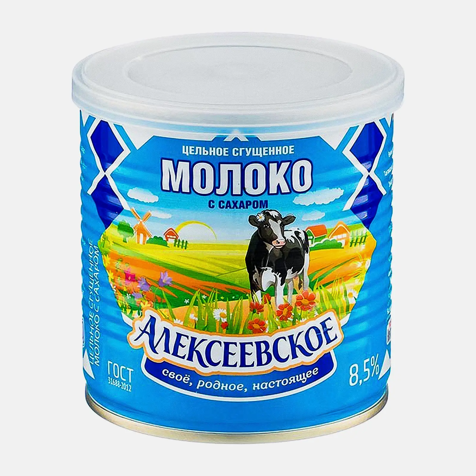 Изображение товара Молоко сгущенное Алексеевское с сахаром 8.5% 360г
