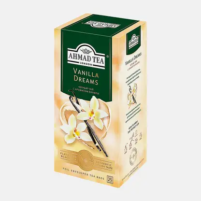 Чай чёрный Ahmad Tea Vanilla Dreams с ароматом ванили 25пак