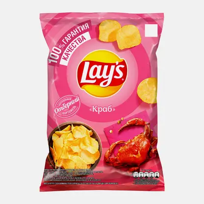 Чипсы Lays Краб 140г