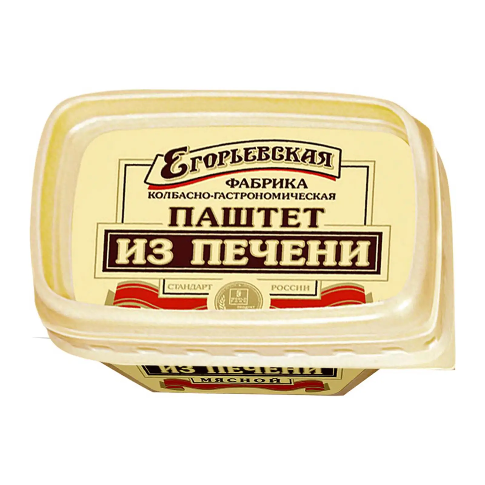 Изображение товара Паштет свиной из печени Егорьевская Мясной 150г нежная закуска