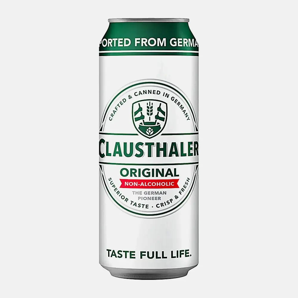 Изображение товара Светлое фильтрованное безалкогольное пиво Clausthaler 500мл