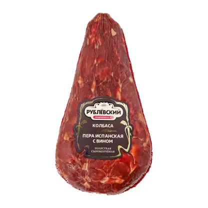 Изображение товара Колбаса Рублевский Пера испанская с вином сырокопченая весовая