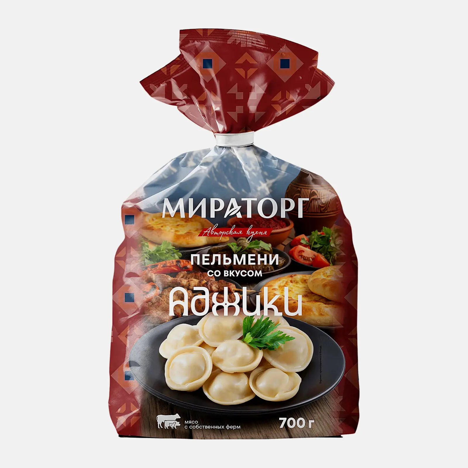 Изображение товара Пельмени Мираторг со вкусом аджики 0.7 кг