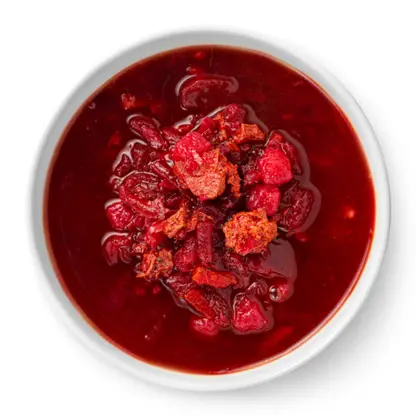 Изображение товара Украинский борщ с курицей 270 г Глобал Фуд - вкусный быстрый суп