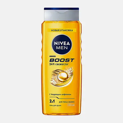 Гель для душа 3в1 Boost NIVEA Men 500мл
