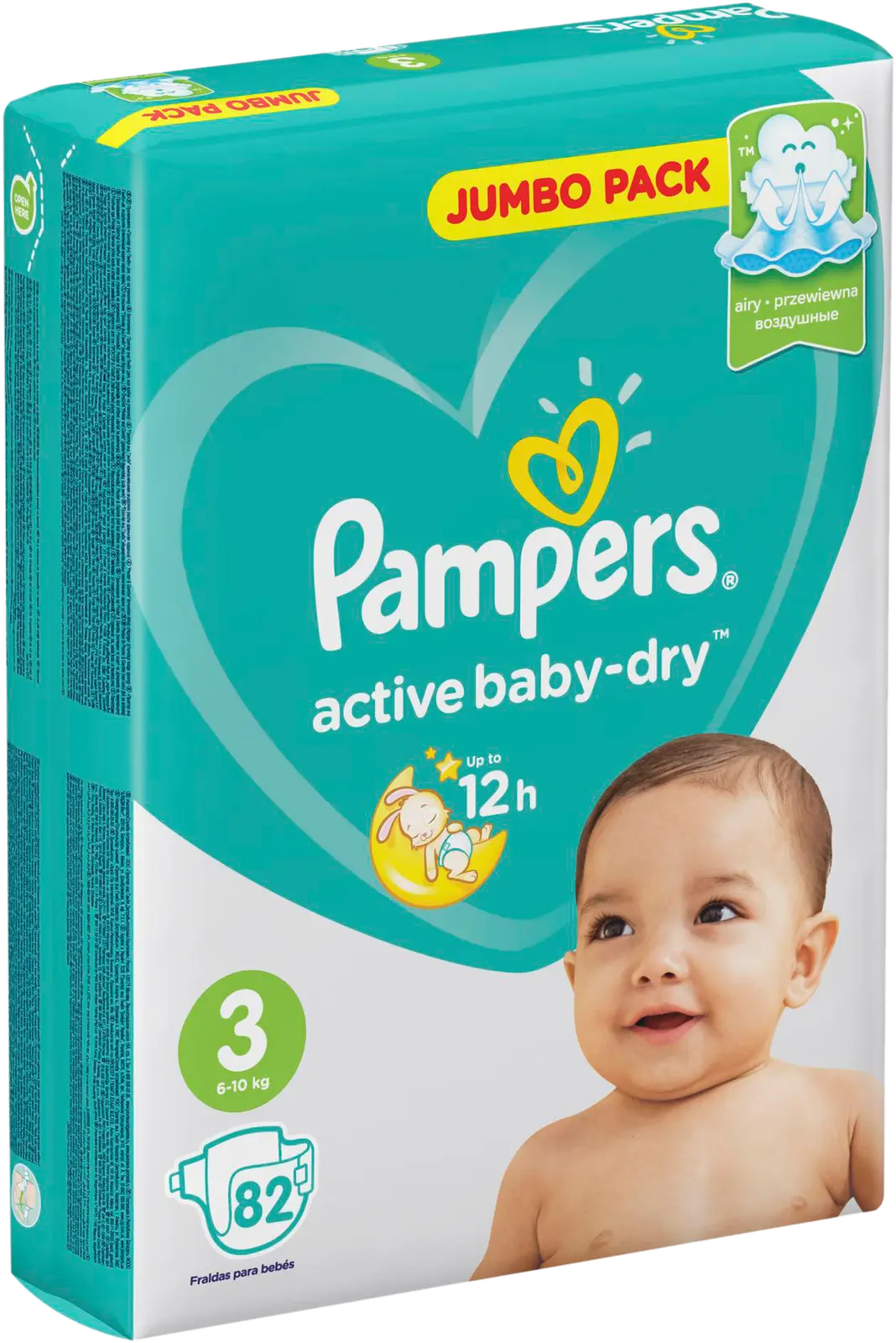 Подгузники Pampers Activebaby 3 Midi 6-10 и 4-9кг 82шт