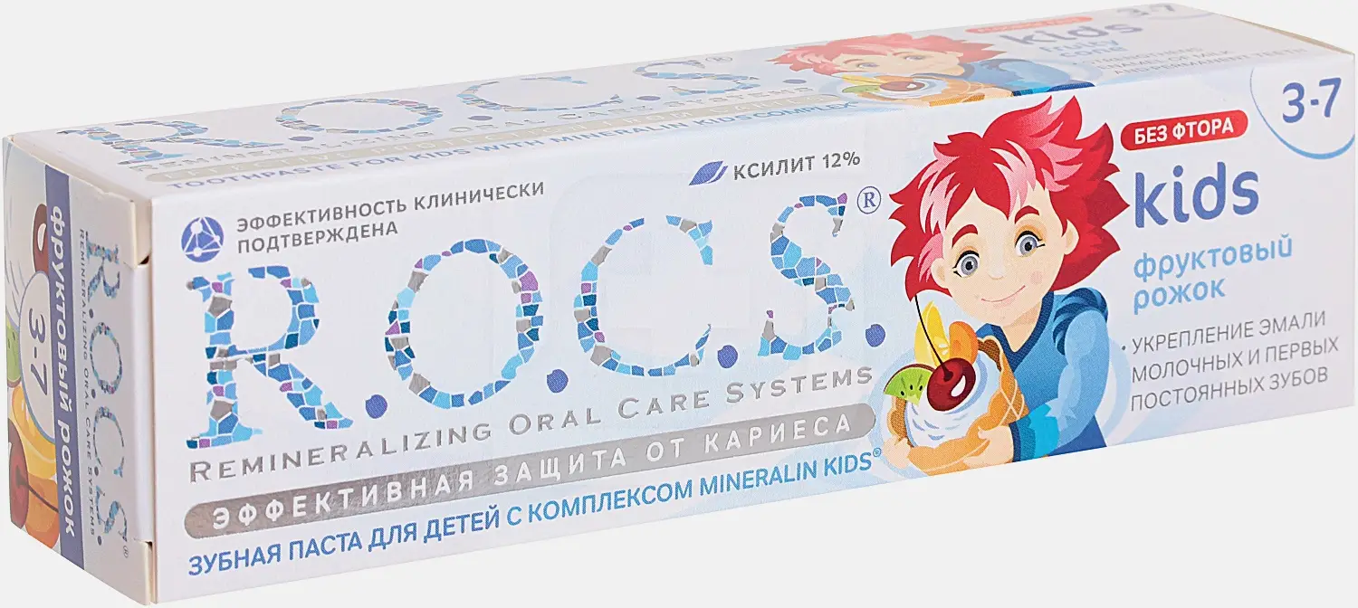 Зубная паста R.O.C.S. Фруктовая детская 45г