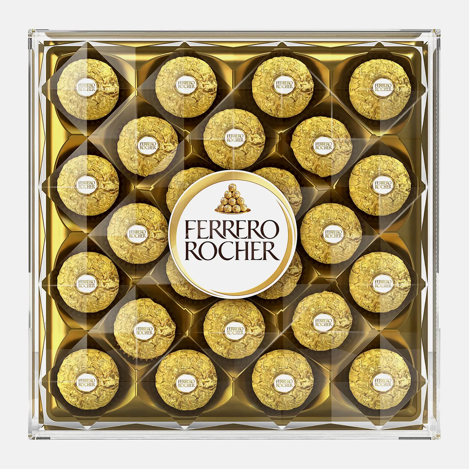 Изображение товара Конфеты шоколадные Ferrero Rocher из молочного шоколада с начинкой из крема и лесного ореха 300г