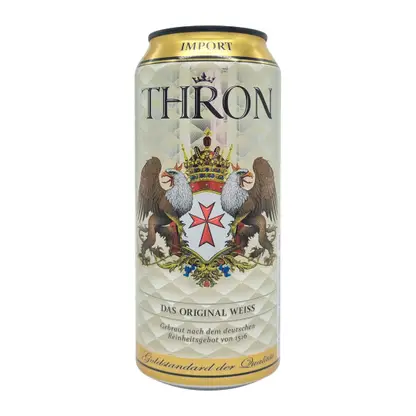 Пивной напиток Das Original Weiss светлый нефильтрованный Thron 500мл
