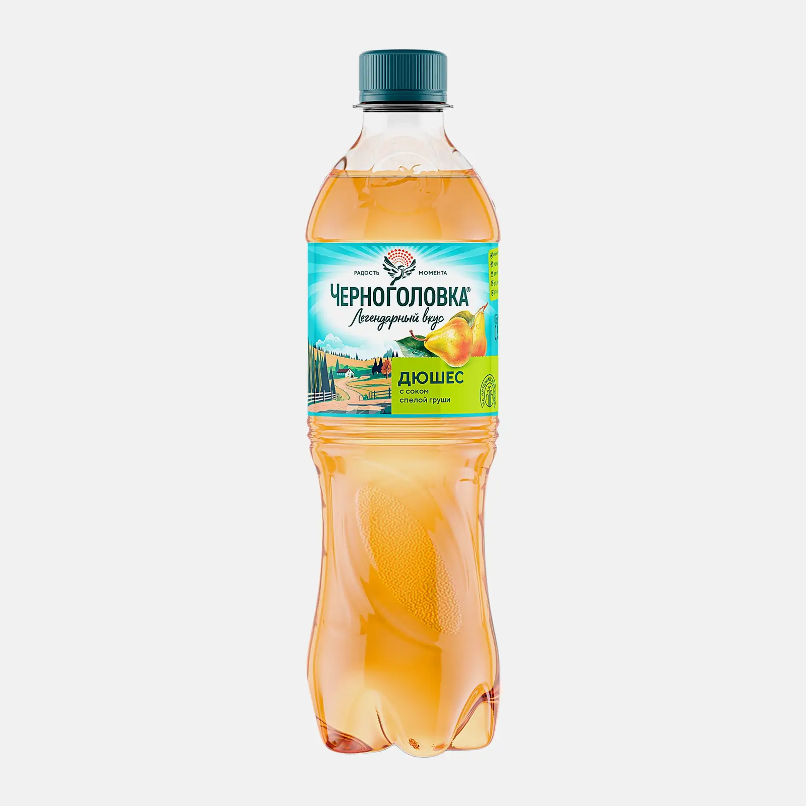 Изображение товара Напиток Дюшес Черноголовка 500 мл газированный безалкогольный с натуральным вкусом
