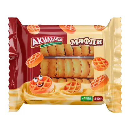 Изображение товара Вафли-мяфли мягкие Акульчев 310г