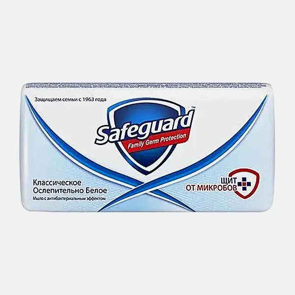 Твёрдое мыло Классическое белое/Алоэ Safeguard 100г в ассортименте Твёрдое мыло Классическое белое/Алоэ Safeguard 100г в ассортименте