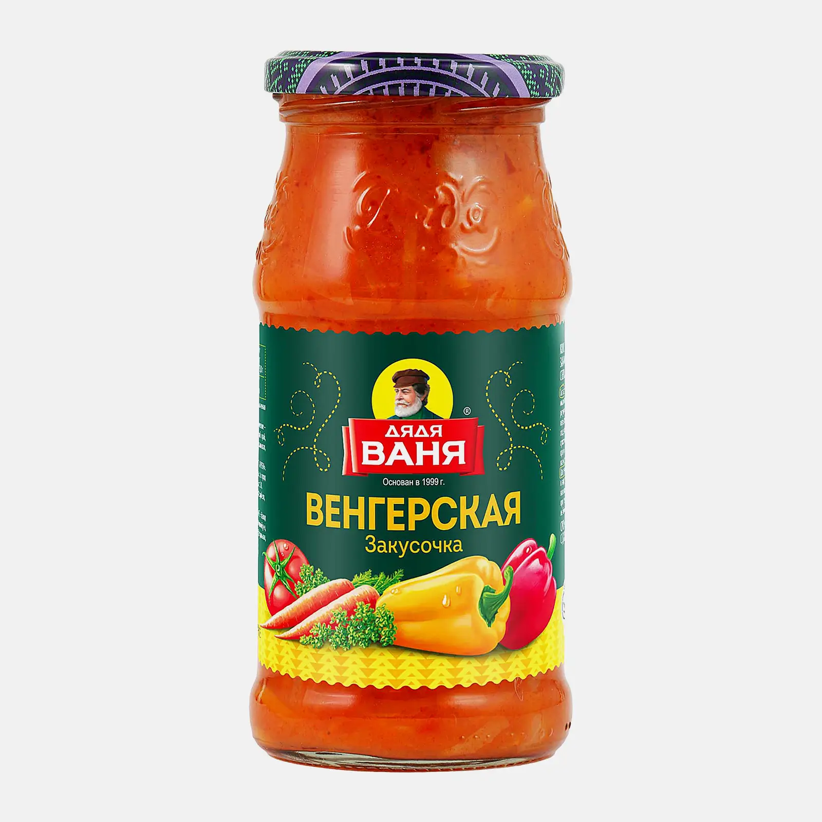Изображение товара Закусочка Дядя Ваня Венгерская 460г - Вкусное овощное блюдо
