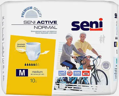 Трусы Seni Active Normal впитывающие р.M 10шт