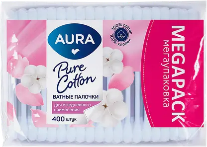 Ватные палочки Aura 400шт