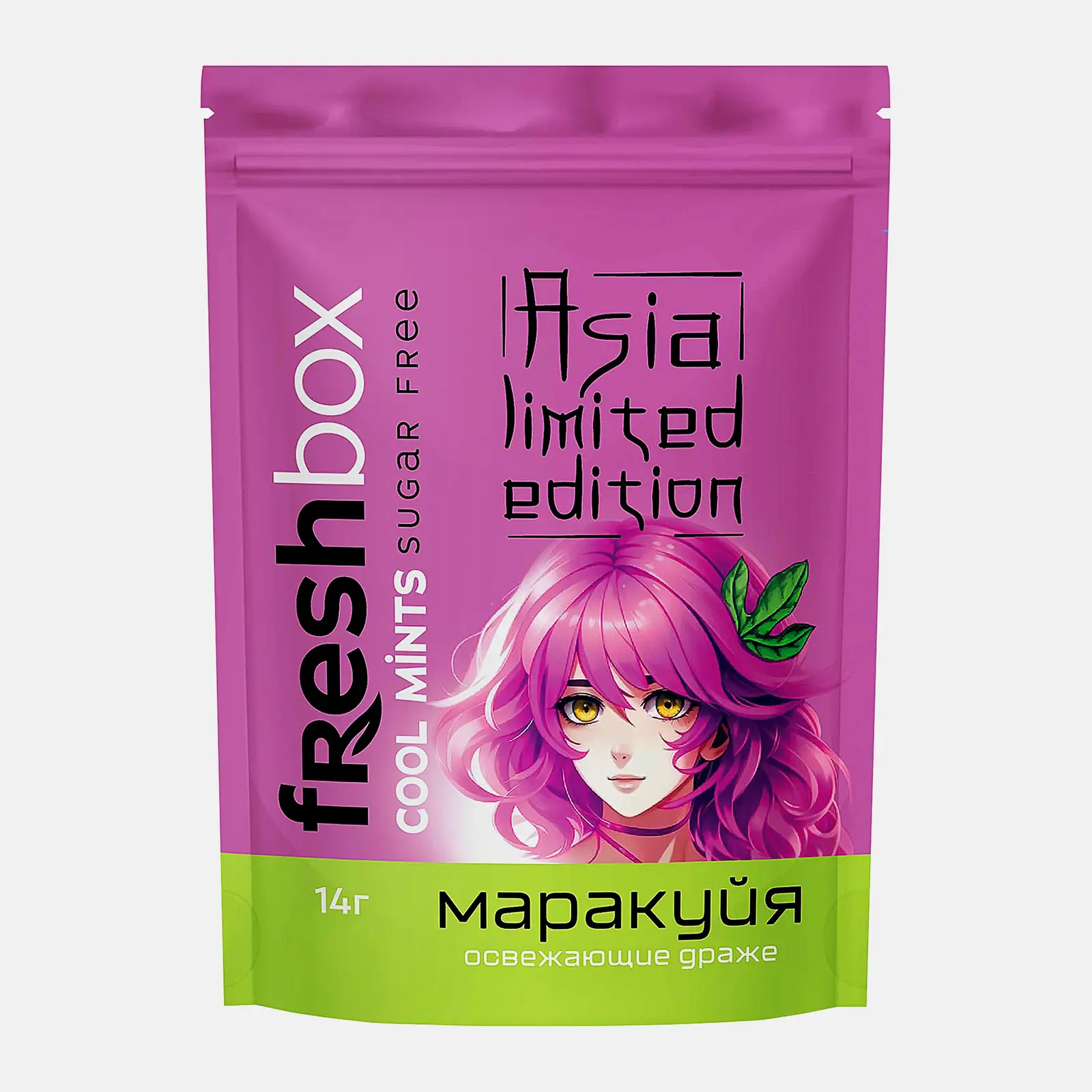 Драже без сахара со вкусом маракуйи Freshbox 14г Драже без сахара со вкусом маракуйи Freshbox 14г