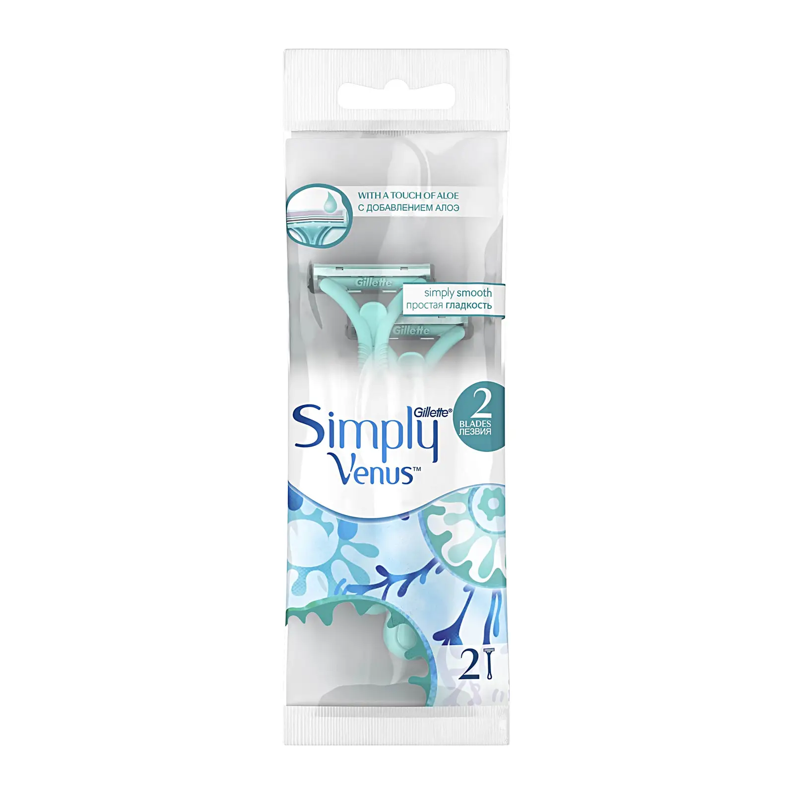 Изображение товара Одноразовый бритвенный станок Gillette Venus Simply 2 женская 2шт