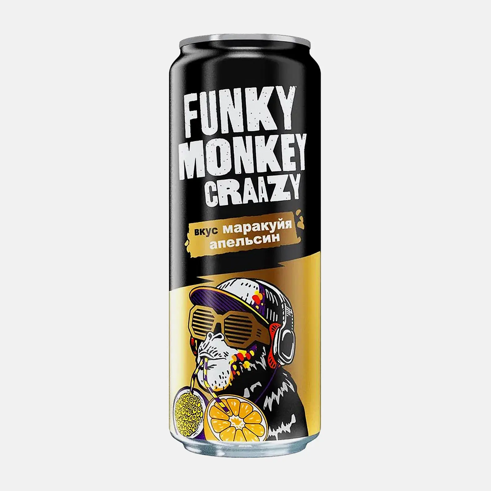 Напиток Funky Monkey Craazy маракуйя апельсин безалкогольный 450мл