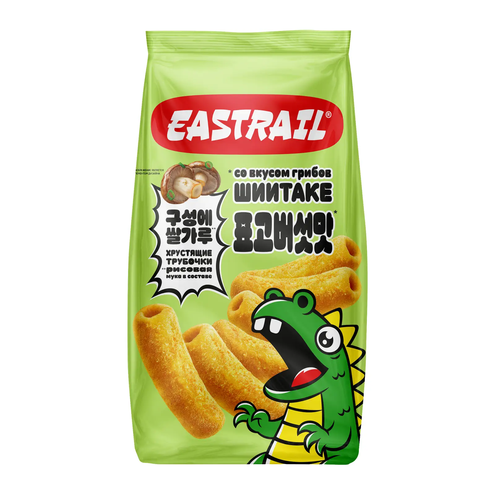 Изображение товара Пшенично-рисовые трубочки со вкусом грибов шиитаке Eastrail 70г