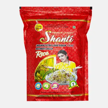 Рис длиннозерный пропаренный Басмати Shanti 1кг