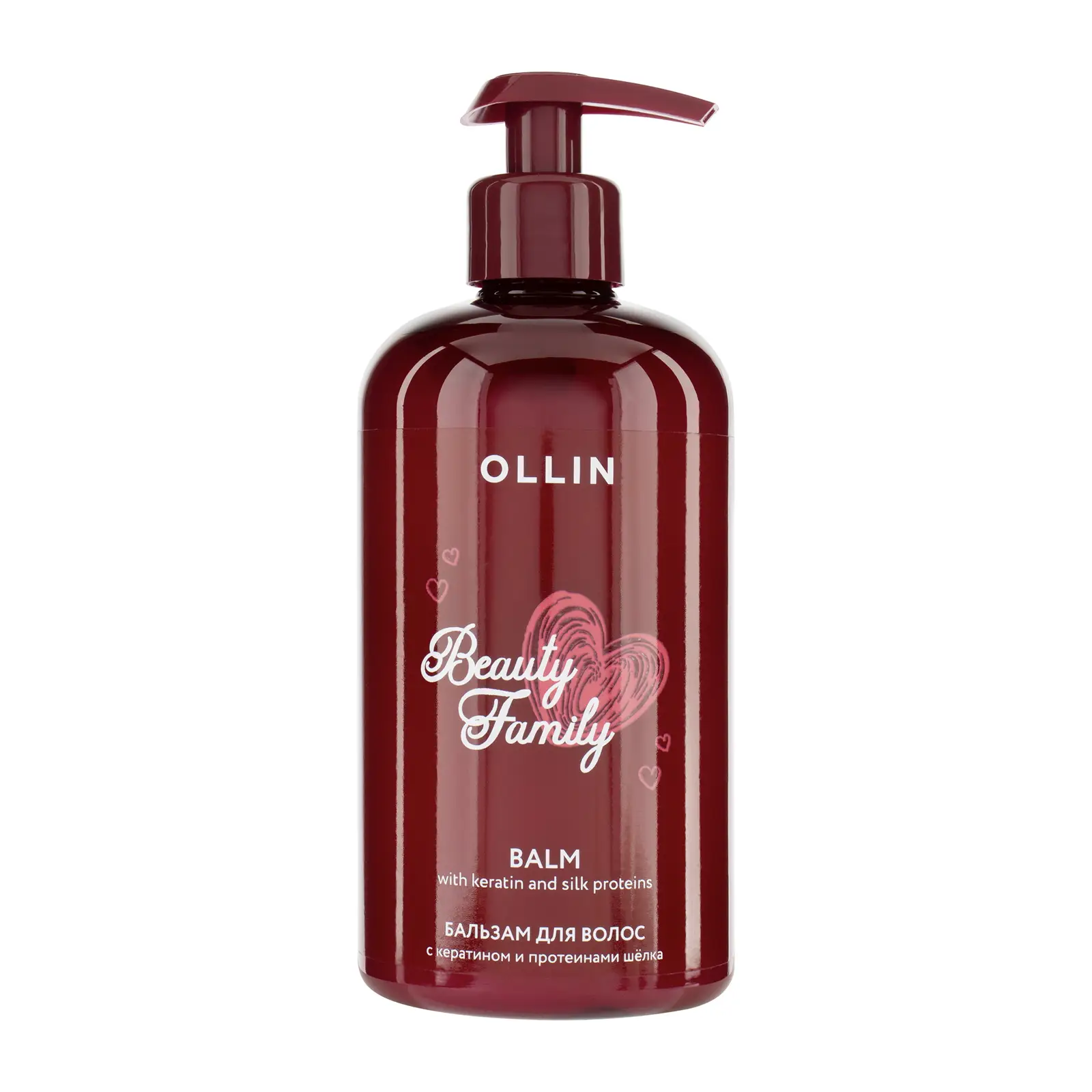 Бальзам для волос Ollin Beauty Family кератин и протеины шелка 500мл