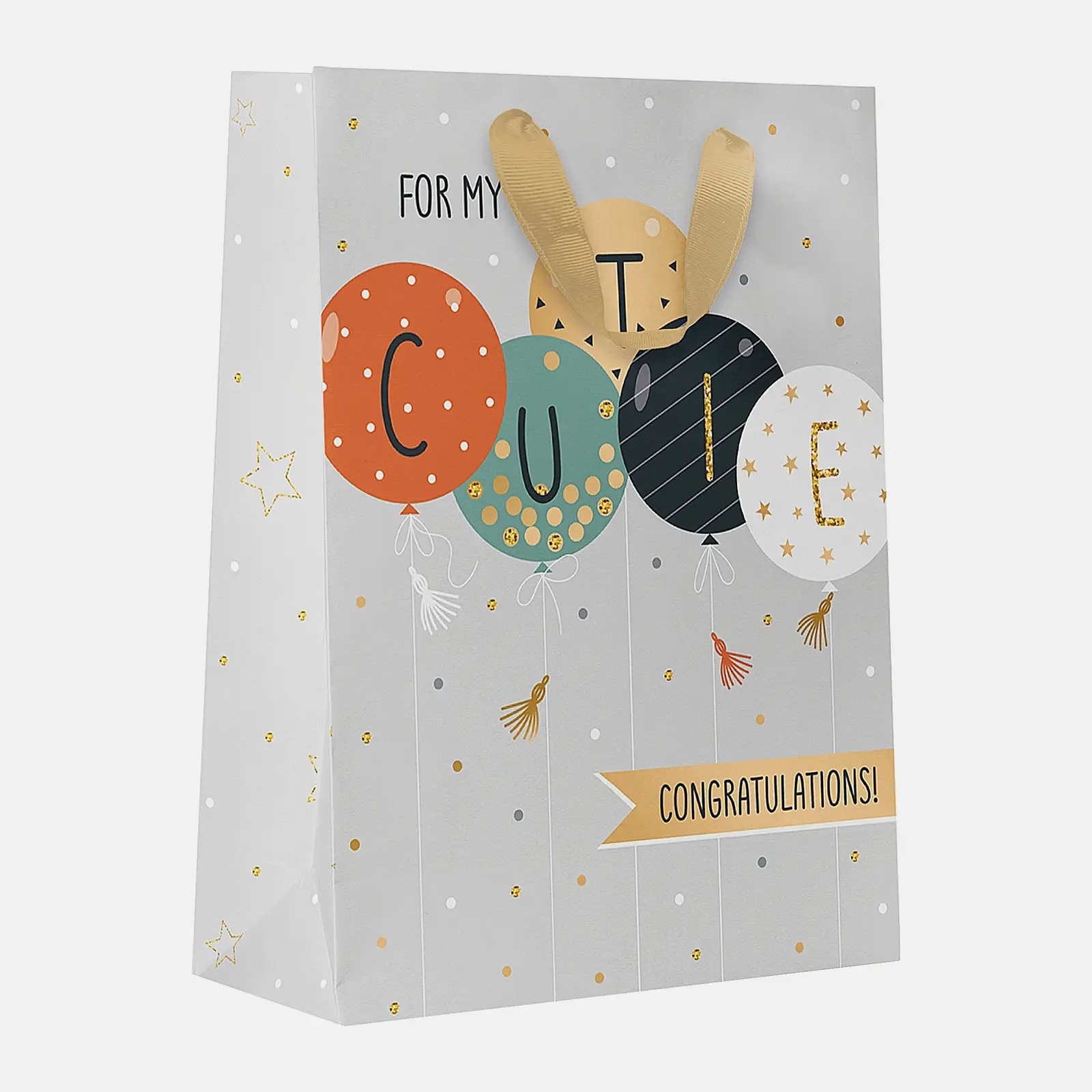 Пакет Пакетико подарочный XL Вечеринка 41*31*10см в ассортименте